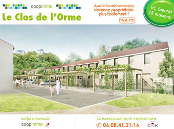 Panneau de promotion pour CoopImmo